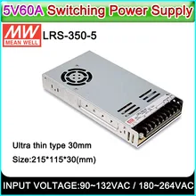 Бренд MEAN WELL представляет LRS-350-5 импульсного источника питания 5V60A300W, внутренний/наружный полноцветный P3~ P10 светодиодный дисплей, светодиодный знак импульсного источника питания