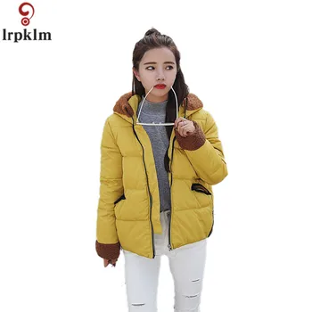 

women's winter Short Paragraph Parkas 2018 New Fashion Loose Warm Women's Hoodie Cute Girls Long Sleeve Outwear CH349