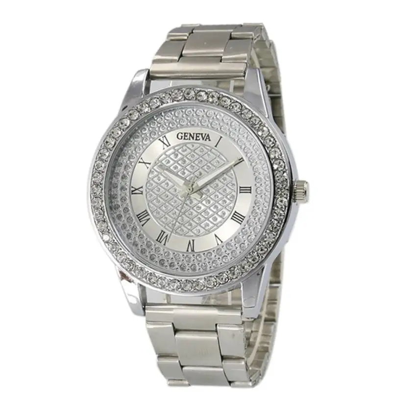 

2018 Top Brand Luxury Dress Watches Women Stainless Steel Quartz Hour Wrist Analog Watch Famous Diamond Silver Rose Gold Gift