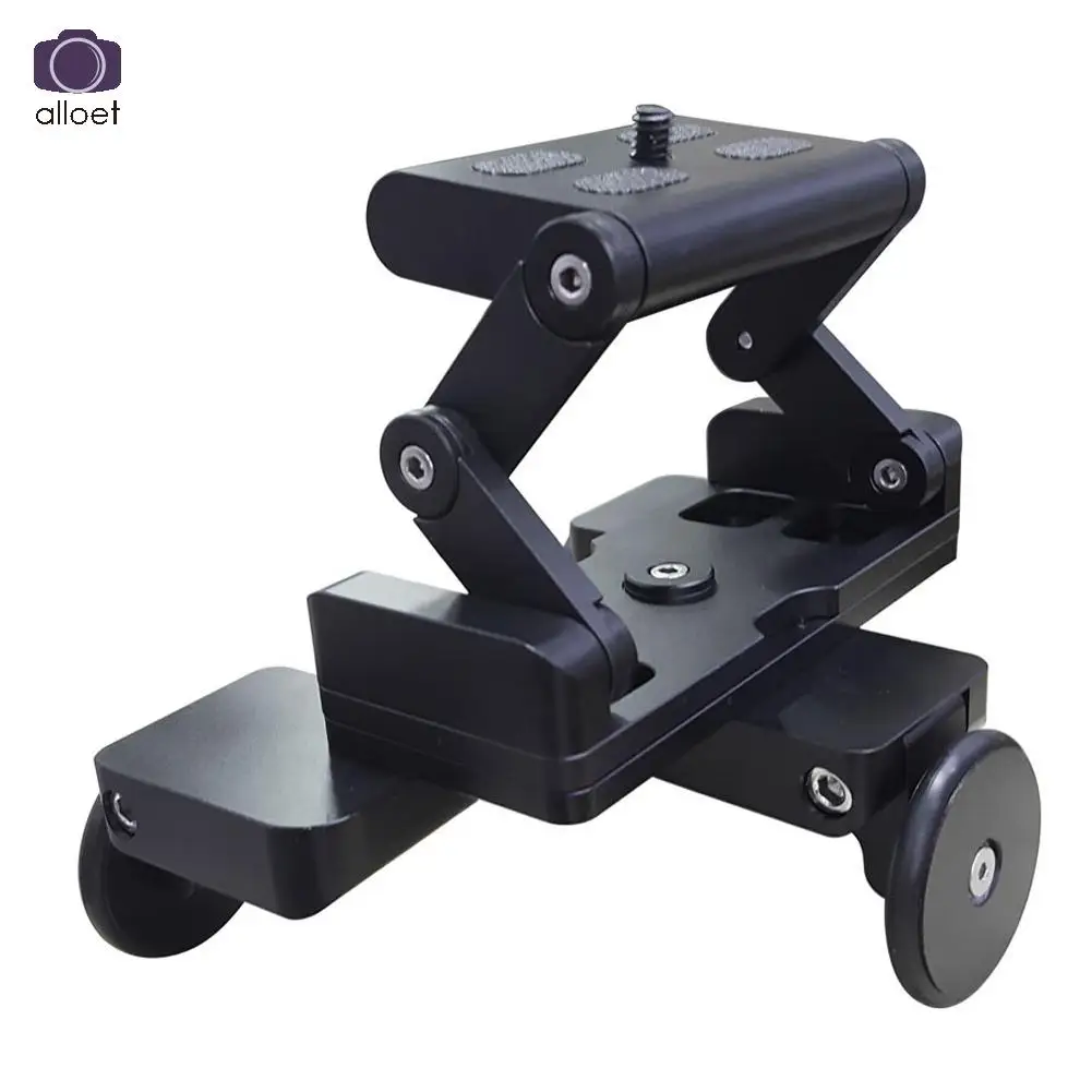 

Foldable Tricycle Rail Cars 1/4'' Screw Mount Plate for DSLR Camera Gopro DSLR Camera Mini Car Skater for Photograph Rail