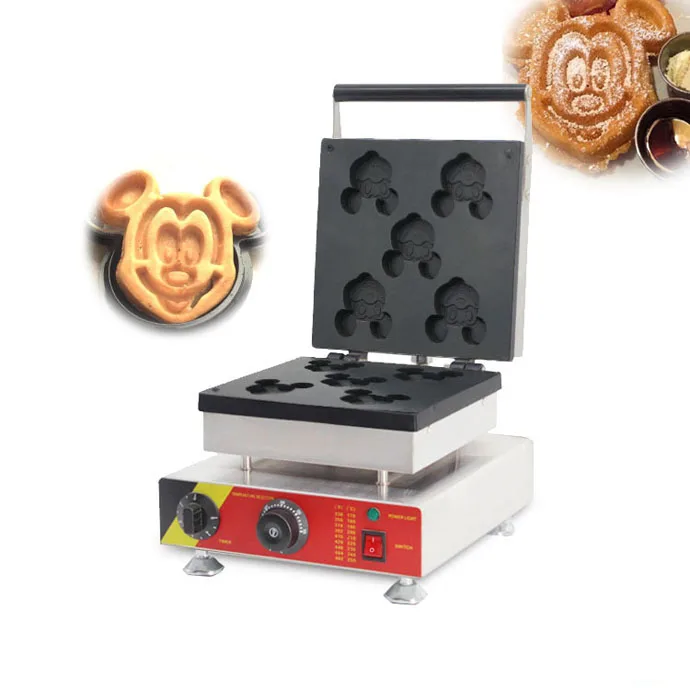 Commercial Electric 110v /220v Non-stick Pan Cartoon Waffle Maker / Mickey  Waffle Maker Machine - Waffle, Doughnut & Cake Makers - AliExpress