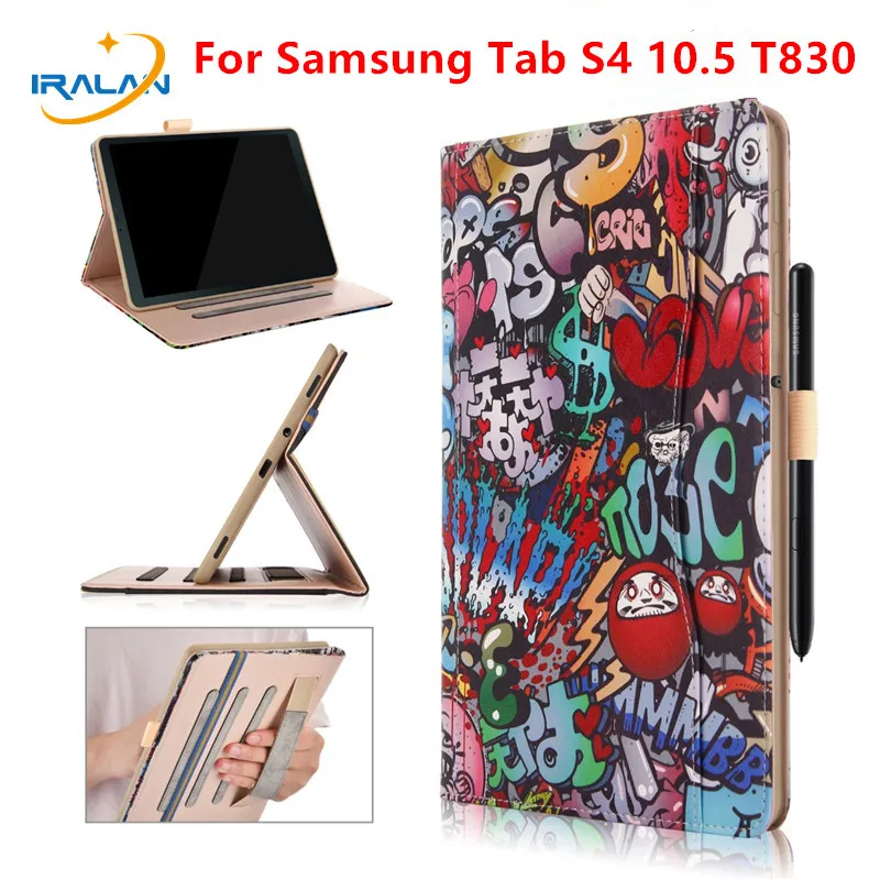 2019 Новый Магнитный чехол из искусственной кожи для Samsung galaxy Tab S4 10 5 T830 T835 T837 ручка