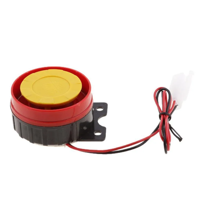 12V Car Truck Motorcycle Mini Wired Raid Siren Small Electric Horn Alarm Car Accessories for Auto Security Sound Alarm System