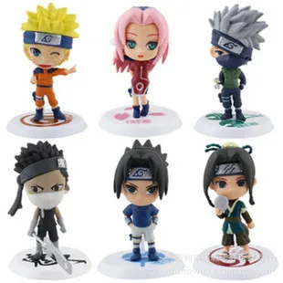 

6PCS/Set Naruto Brinquedos Anime Action Figures Children Toys Collection Naruto Figure Set Model Doll Kids Toys Free Shipping