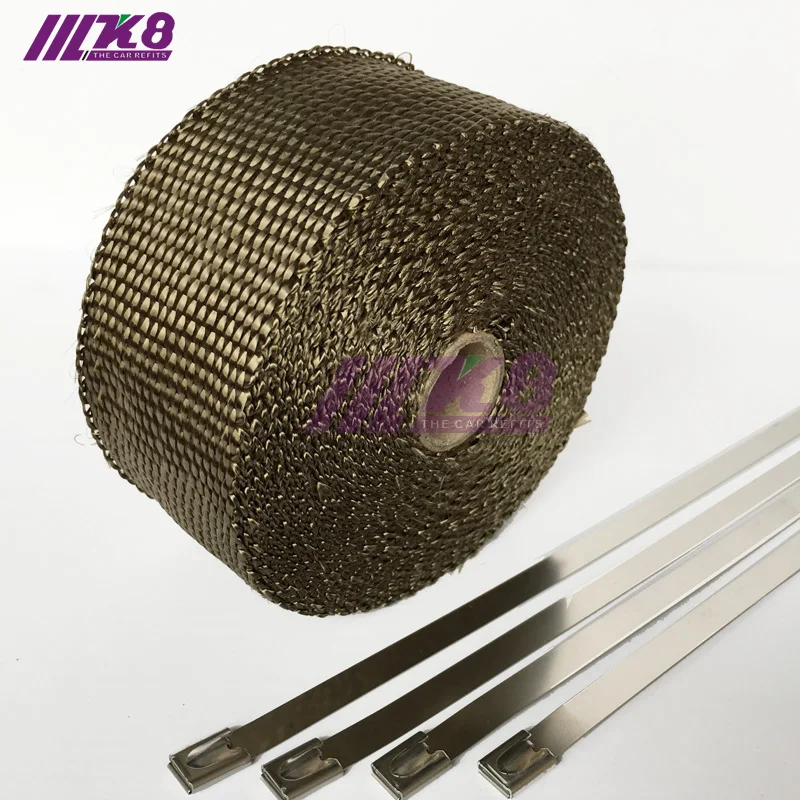 

Car Motorcycle 10M Motorcycles Exhaust Front Pipe Anti-hot Wrap Heat Manifold Insulation Cloth