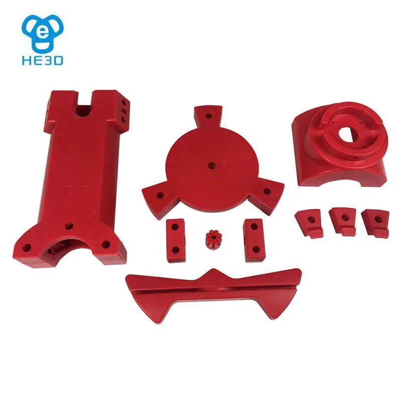 HE3D 3D مفتوحة المصدر المحمولة Reprap Ciclop 3d الماسح الضوئي DIY حقن صب الأحمر البلاستيك أجزاء