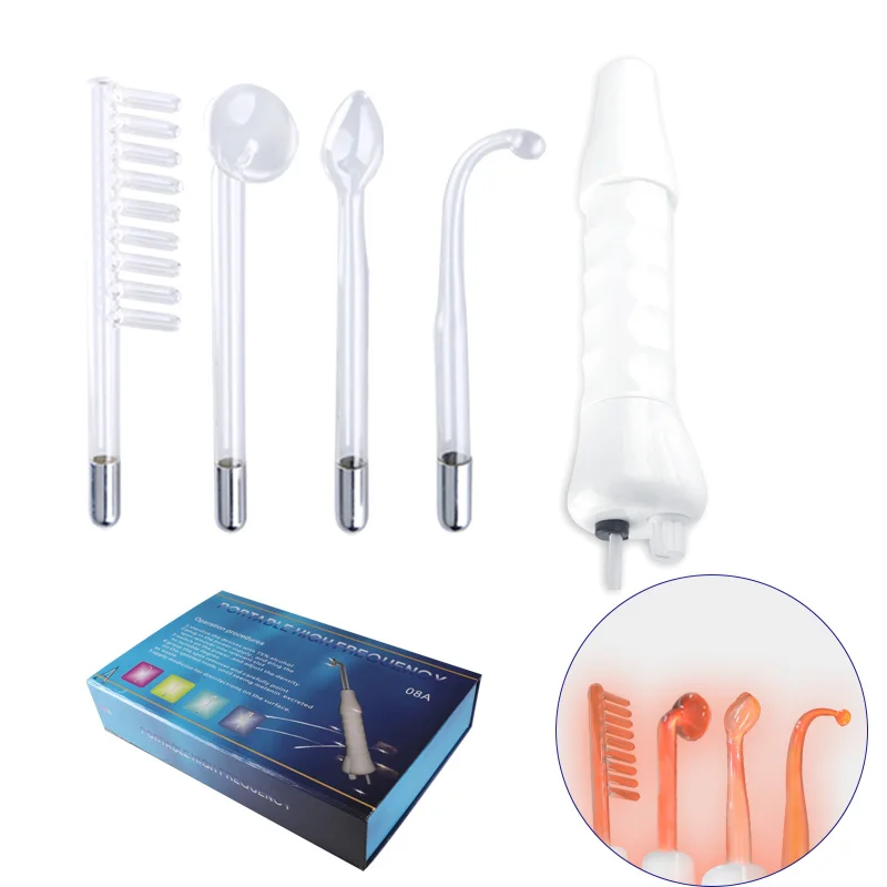 

high frequency electrotherapy apparatus Beauty Facial Skin Care Spa Salon acne Household purple electrotherapy rod