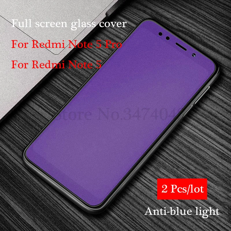 2 шт./лот, матовое стекло для Xiaomi Redmi note 5 Pro, закаленное стекло 9 H, Защита экрана для Redmi note 5 pro, матовое стекло Global