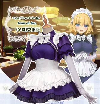 

Anime! Fate Grand Order Joan of Arc YD Maid Dress Lovely Sexy Uniform Cosplay Costume For Halloween Female Outift Free Shipping