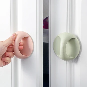 

New Self-adhesive Safety Door handle Cabinet Knobs Furniture Handles Pull for Kitchen Cupboard Drawer Accessory