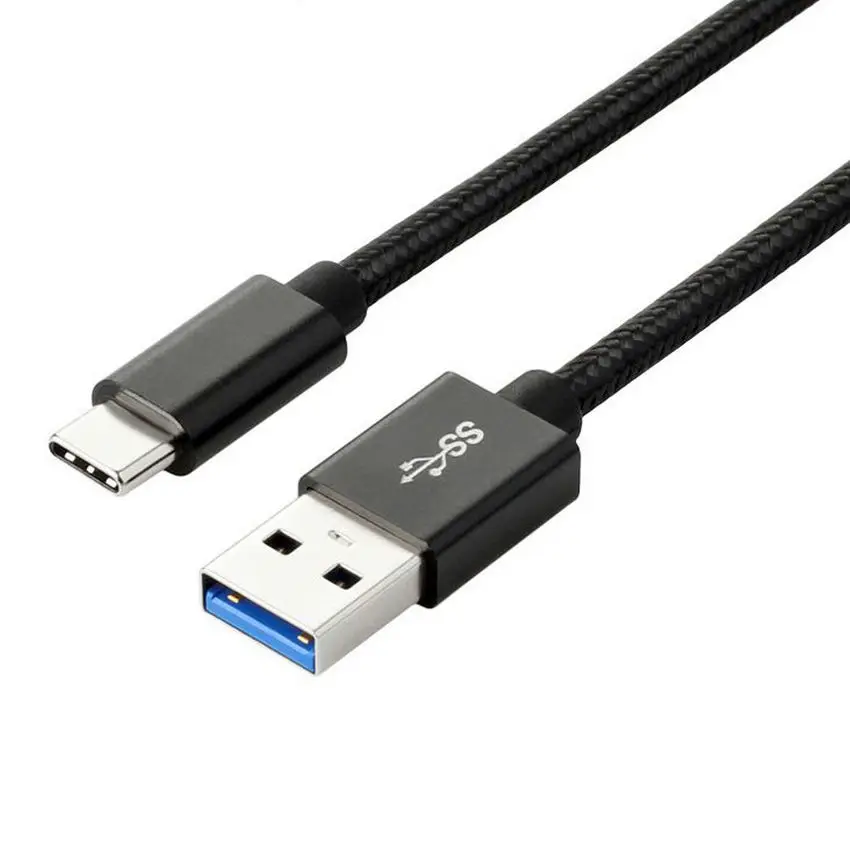 High quality Custom Braided Colorful USB Type C Fast Charge Cable USB C