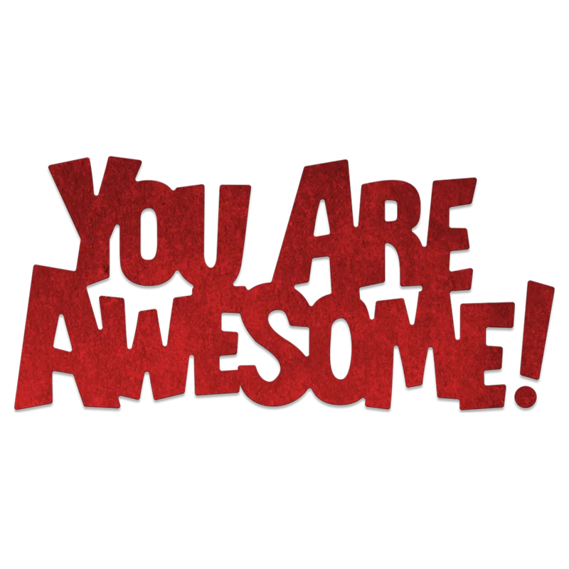 "You are awesome" металлические режущие штампы для скрапбукинга бумажные карточки ручной работы декоративное тиснение рождественские заготовки Новинка