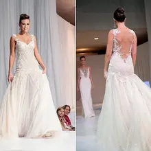 Дизайн распродажа платье с а-силуэтом и открытой спиной и сшитый на заказ с кружевной аппликацией свадебное платье расшитое бисером платье для мамы; обувь под свадебное платье для невесты