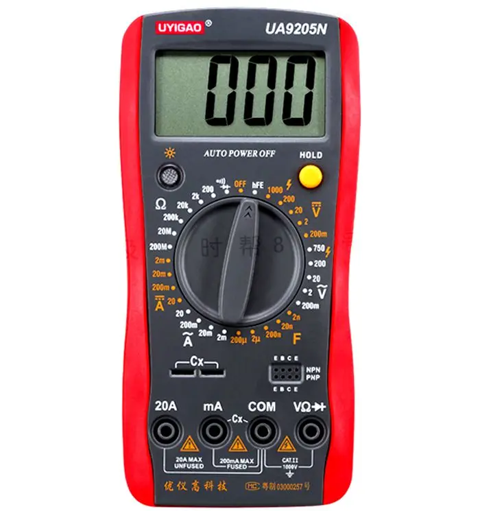 UYIGAO UA9205N digital multimeter, precision full protection, digital