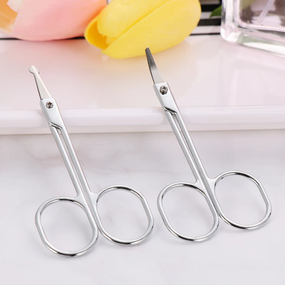 

Mini Makeup Scissors Professional Eyebrow Scissor Stainless Steel Nail Scissor Woman Nose Hair Face Hair Mustaches Removal Tool