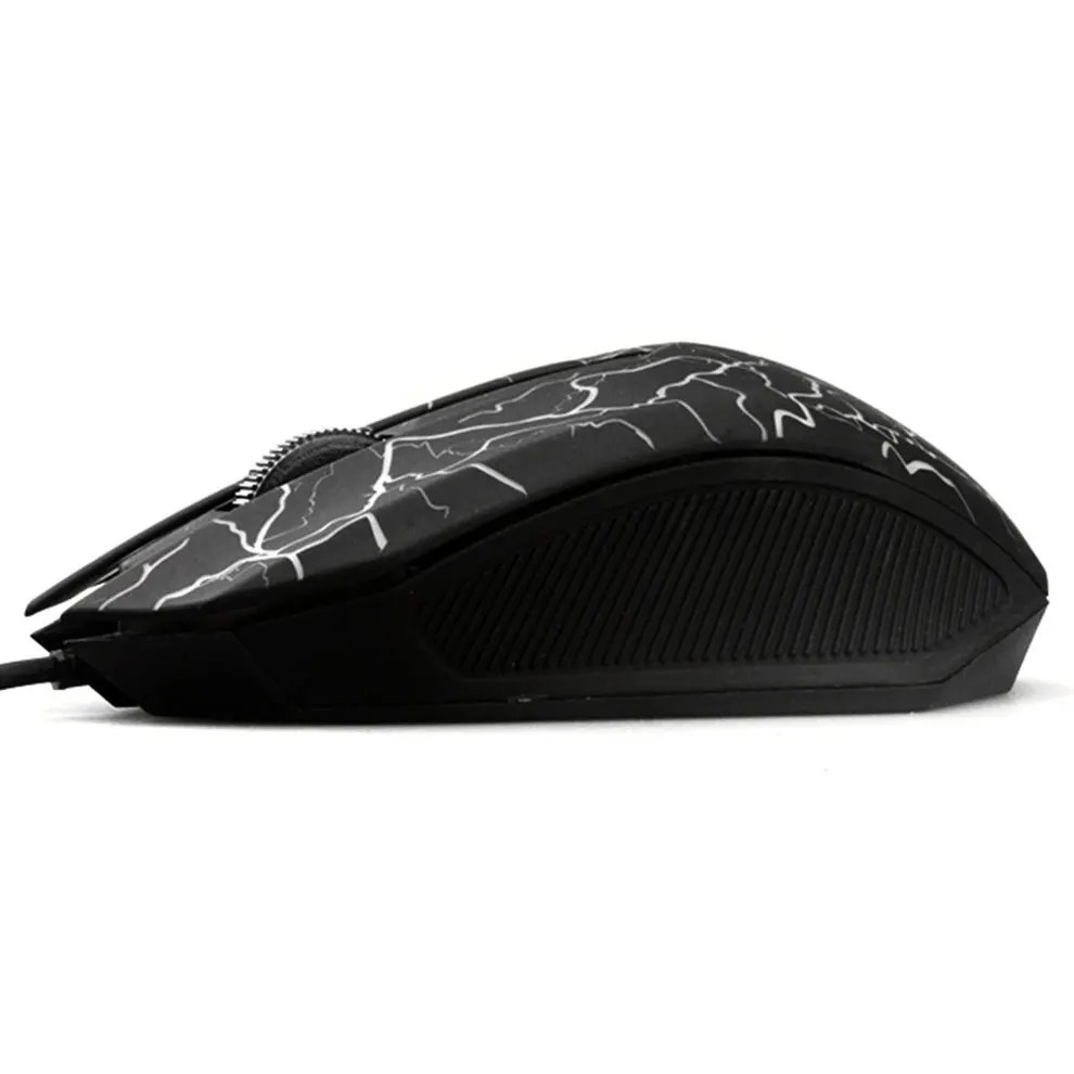 

8pcs Small Special Shaped 3 Buttons USB Wired Luminous Gamer Computer Gaming Mouse