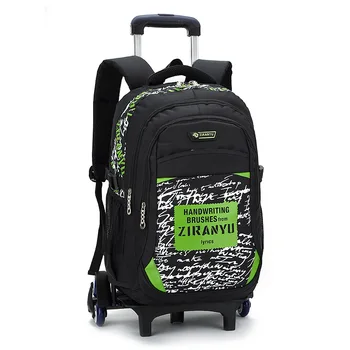 

Removable Children School Bags 3 Wheels Child Climb Stair Trolley school Backpacks Kids Wheeled Bags Boys Girls kids schoolbags