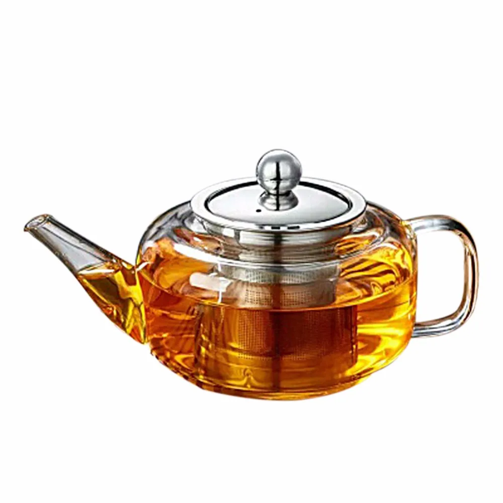 Buy Heatproof Hand blowing Glass Teapot with Stainless