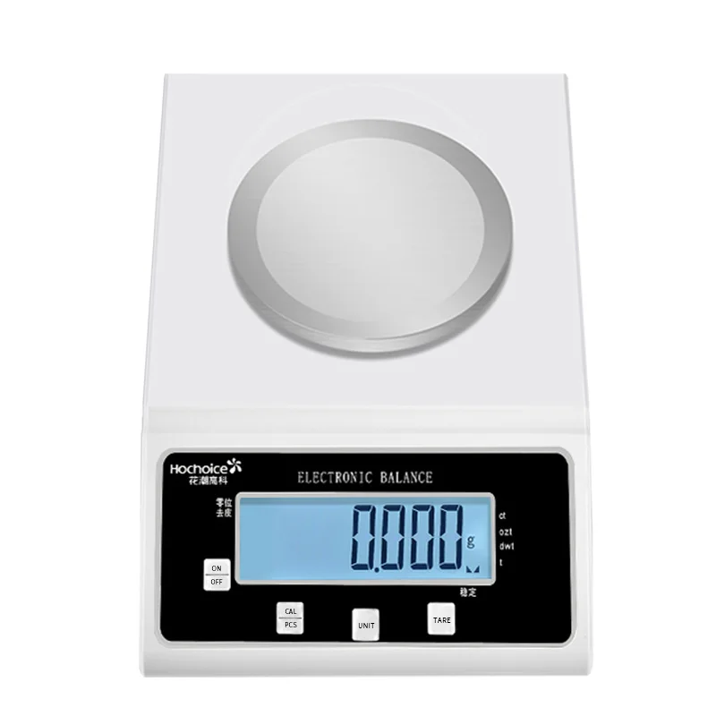 Hochoice Accuracy:0.01g Laboratory Digital Analytical Balance High-Precision Electronic Scales Industrial Scale Jewelry Scales Strain Sensor ABS Windshield MAX Capacity:600g, Accuracy:0.01g 