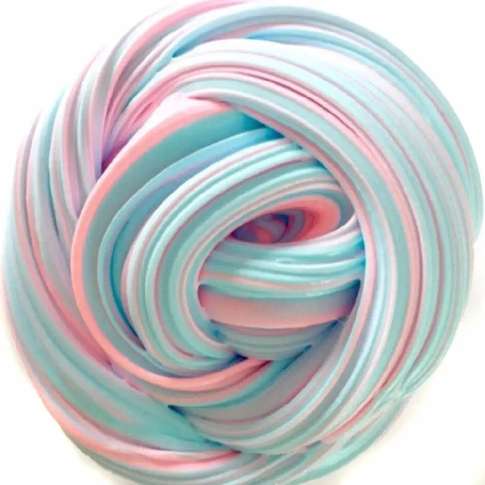 

60ml Pink & Blue Fluffy Floam Slime Mud Toys Kid Funny Gift Reduce Stress Polymer Clay Antistress DIY Light Soft Cotton Charms
