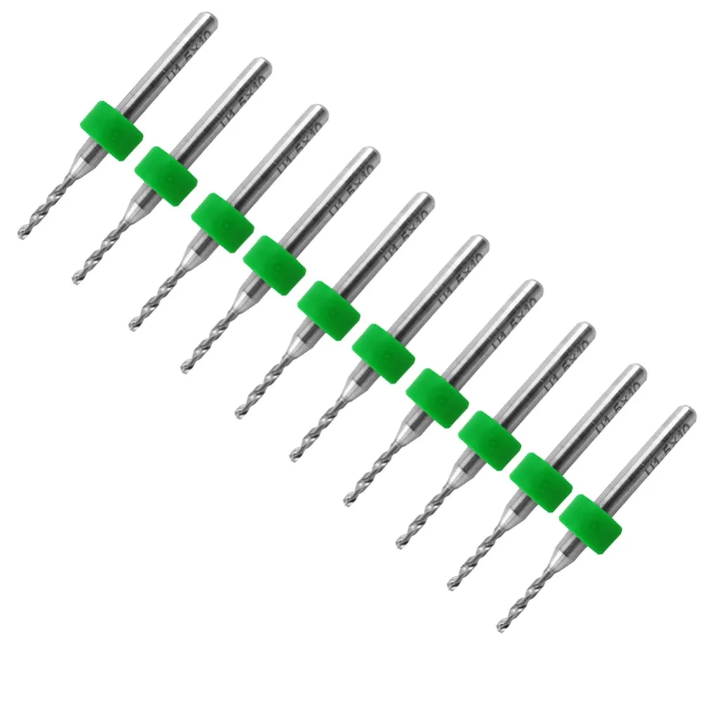 10Pcs Lot High Quality PCB Print Circuit Board Carbide Micro Drill Bits Tool 0 5 mm