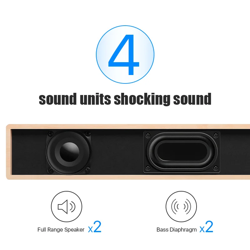 Bluetooth звуковая панель для телевизора беспроводной динамик Саундбар с поддержкой