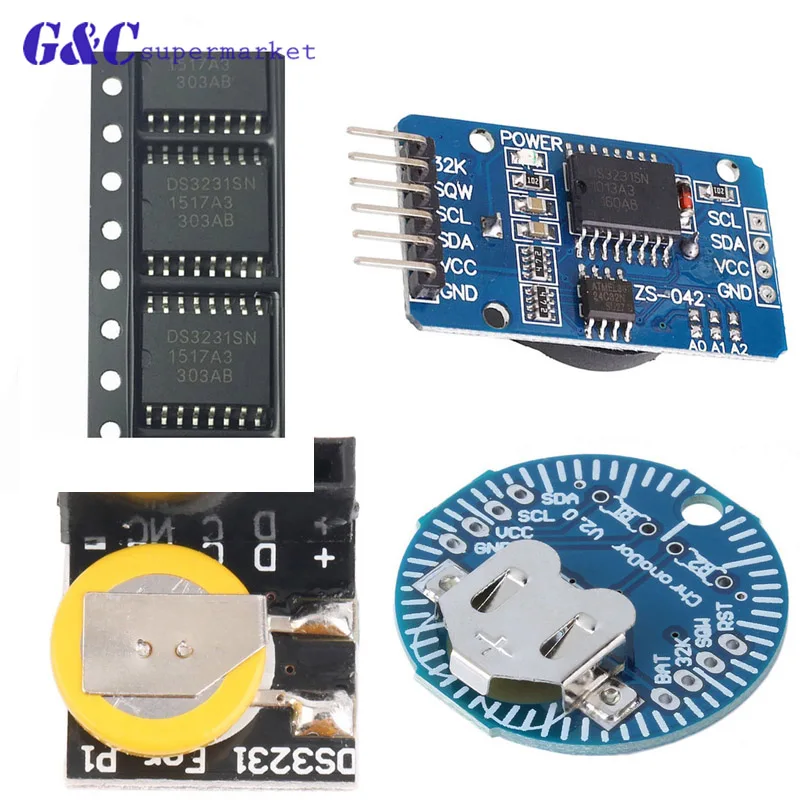 

DS3231/DS3231SN 3.3V/5V RTC I2C Real Time Clock Module for Arduino