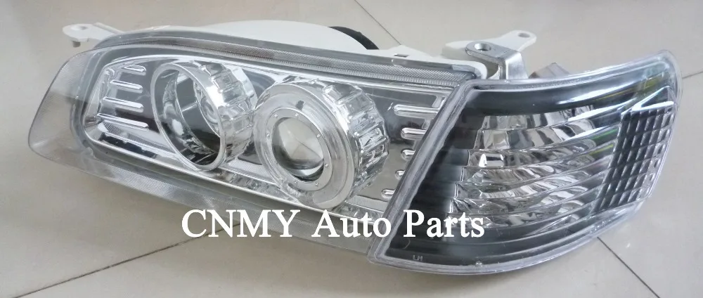 1set 4pcs Angel Eyes Projector Lens Headlights Black Corner Signal 1set 4pcs Angel Eyes Projector Lens Headlights Black Corner Signal Lights For 1995 2000 Toyota Corolla Ae110 Series In Car Light Embly From Automobiles