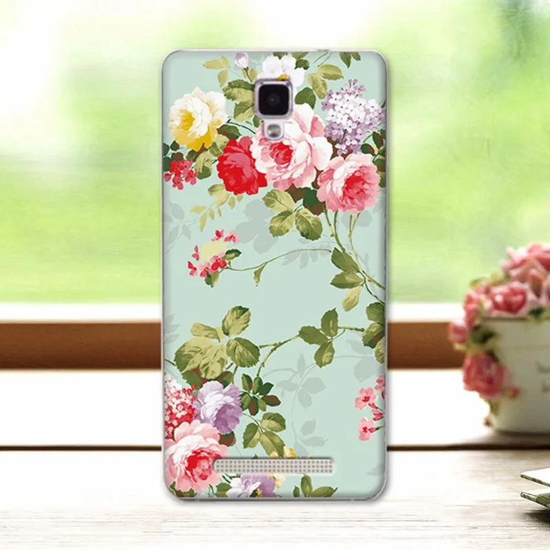 Para Doogee X10 casos colorido pintado Floral Coque Doogee X10 caso funda de silicona suave para Doogee X10 X 10 5,0 pulgadas + regalo