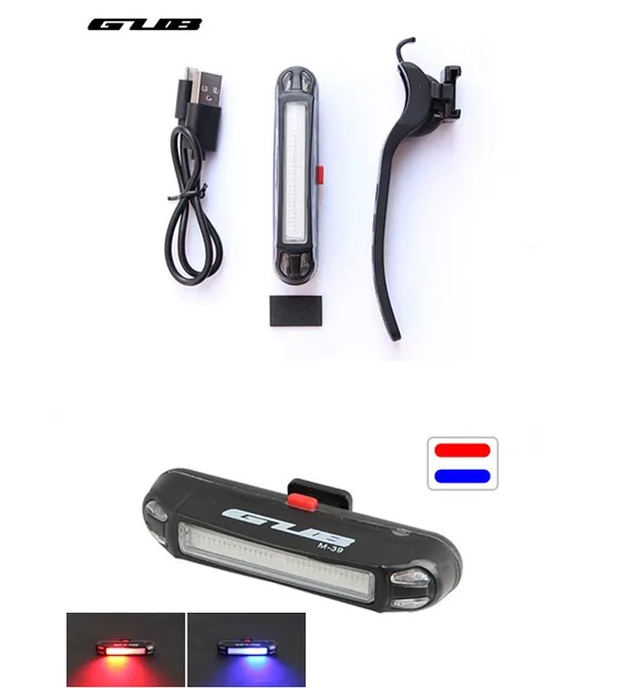 

GUB M-39 Bicycle Light Red Blue Mixed Color Lamp 6 Models Led Bike Light USB Charge Outdoor Cycling Rail Light Bike Accessories