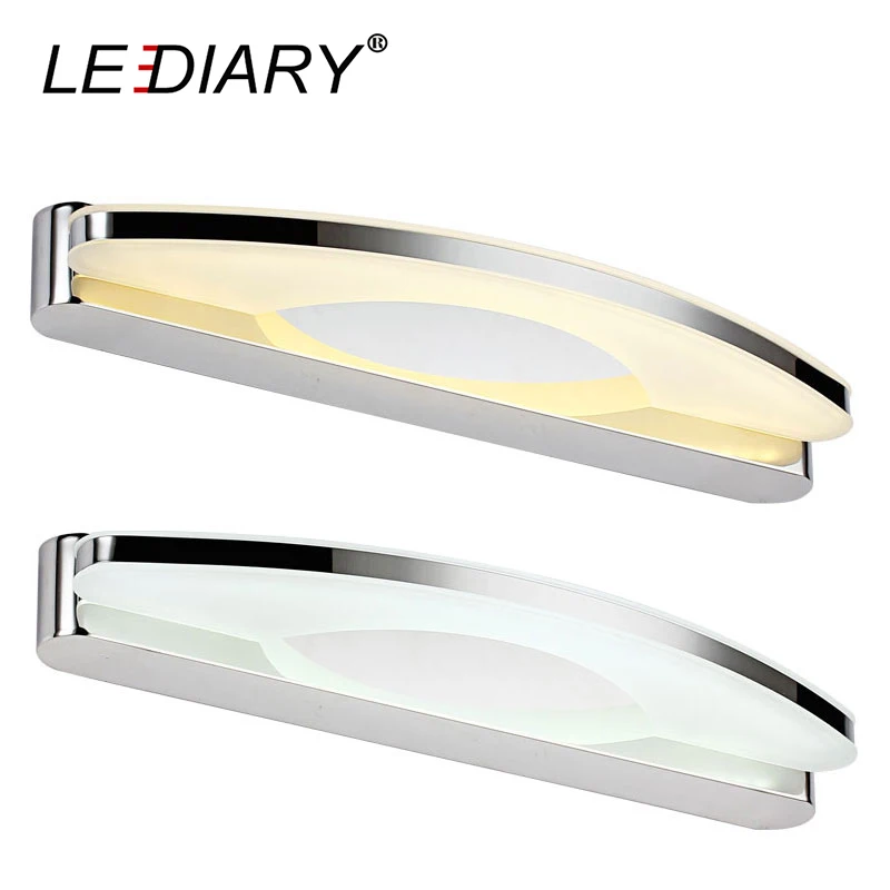 

LEDIARY Decor LED Mirror Front Lamp Wall Sconces Fixture 100-240v for Bathroom Stainless Steel Waterproof 39/54/70/80/100cm