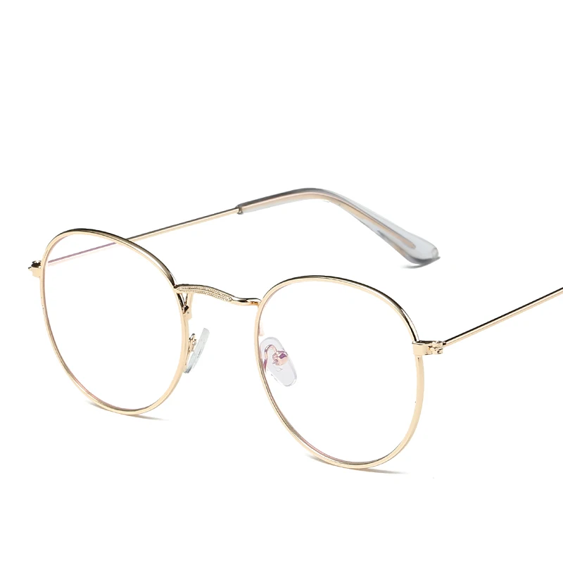 Модные очки женские овальные металлические оправы wo мужские очки прозрачные очки мужские очки