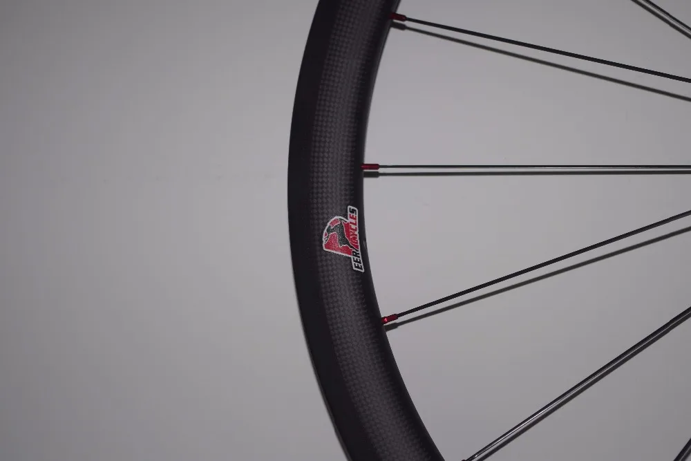 40mm carbon bike wheelset tubeless clincher
