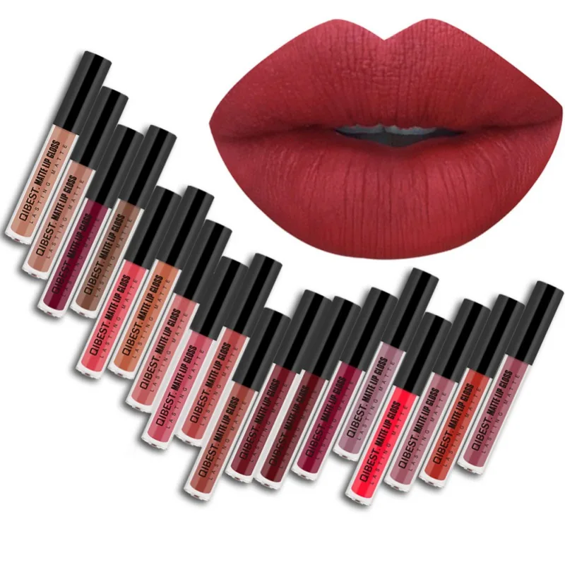 Buy 18colors Matte Velvet Lipstick Sexy Red Lip Tint
