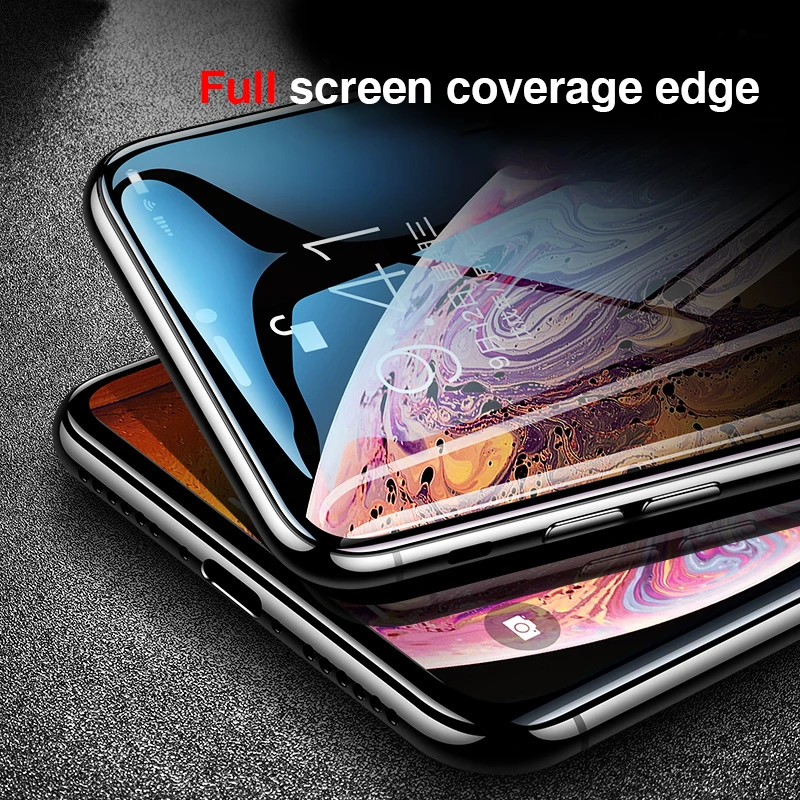 5D Защитное стекло для iphone 7 Plus полностью закаленное защитное XS Max XR X 6 6S 8