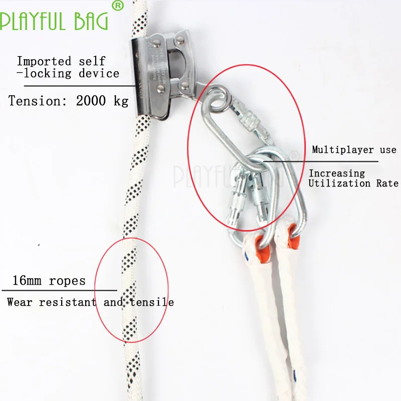Ремень безопасности высокая высота работы веревка скалолазание строительство безопасности набор веревок кондиционер установка износостойкость ZL05