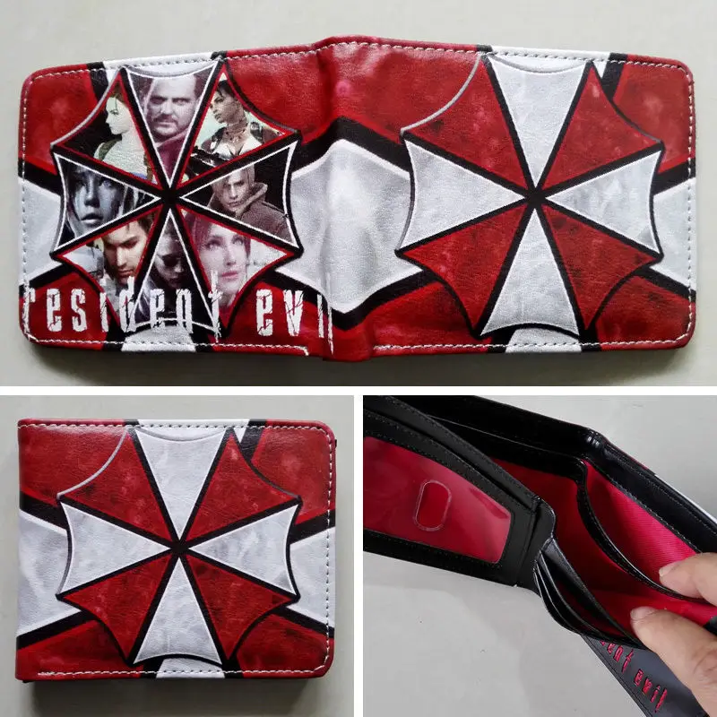 

2018 Movie Resident Evil Logo 02 wallets Purse Multi-Color 12cm Leather New Hot W175