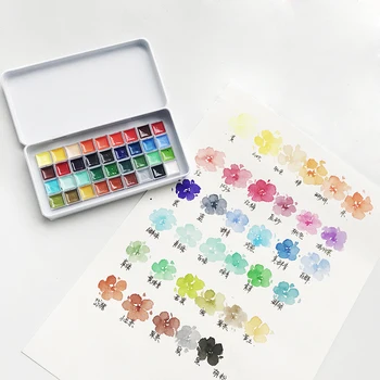 

Imported Phoenix 36-colour Watercolour Pigments From Japan