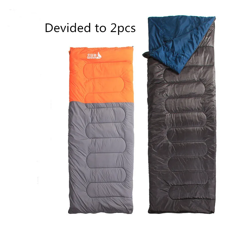 Sleeping Bag Couple with pillows outdoor camping indoor mat for lunch break portable Adult lover warm for four seasons (11)