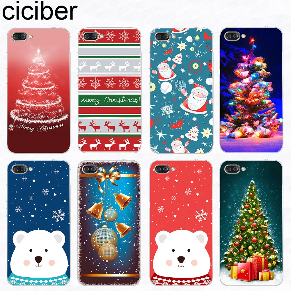 

ciciber Phone Cases for ASUS Zenfone 4 Max Plus Pro ZC554KL ZC520KL Soft Silicone Cover for ZenFone Go ZB500KL Merry Christmas