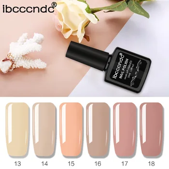 

IBCCCNDC Nail Art Design 6pcs/set 10ml Soak Off UV Gel Nail Polish Varnish 6 Color Gel Nail Semi Permanant Lacquer Manicure Set