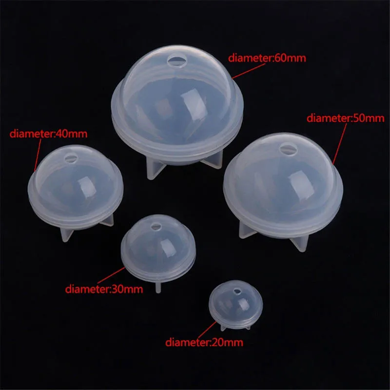 DIY Sphere Ball Silicone Mold Mould for Resin Craft Ball Jewelry Making MYDING