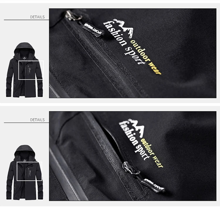 Aufdiazy Outdoor Hiking Jackets Men's Women's Spring Autumn Waterproof Coats Camping Trekking Climbing Tourism Softshell  IM049 (13)