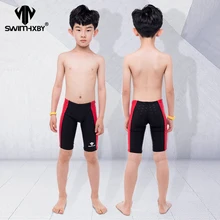 Briefs Swimsuit Swim-Wear HXBY Trunks Boys Shorts Professional Men Kids