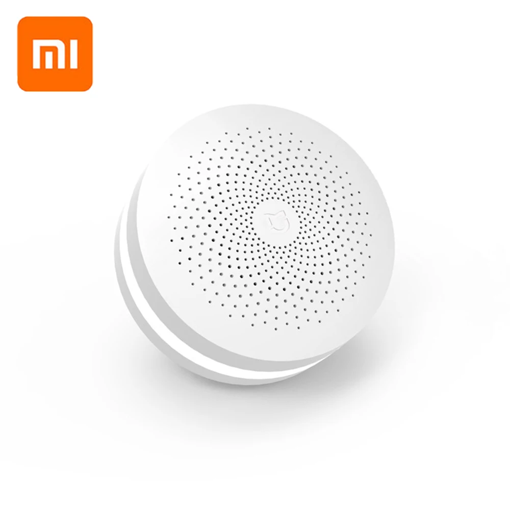 Update Version Original Xiaomi Mijia Smart Home Multifunctional Gateway 2 Alarm System Intelligent Online Radio Night Light Bell