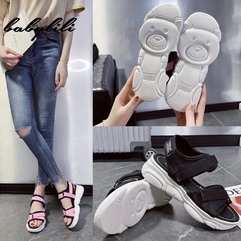 

Black Platform Sandals Women Wedge High Heels Ladies Shoes Women Cute Sandals for Women Canvas Summer Zapatos Mujer Woman Sandal