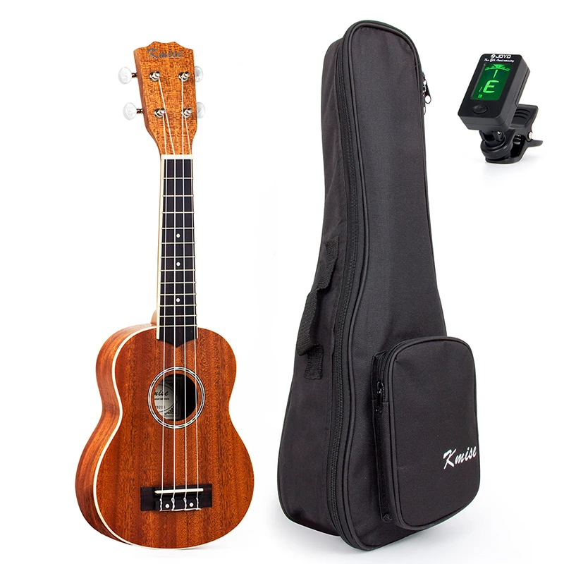 Kmise Soprano Ukulele Mahogany 21 inch Ukelele Uke 4 String Hawaii
