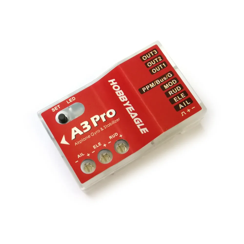 

HobbyEagle A3 Pro Aeroplane Flight Controller 6-axis airplane gyro &amp stabilizer System for RC Airplane Fixed-wing Copter