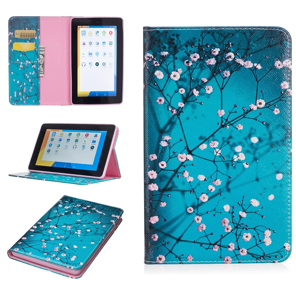 

Tablet Cover Case For Amazon Kindle Fire 7 2015 Tablet Slim Folding Anti dirts shockproof tablet case Durable Protector z7