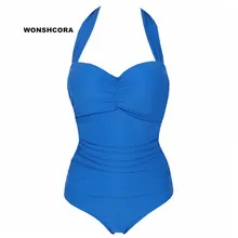 WONSHCORA 4XL Купальники больших размеров Цельный купальник для девочек сексуальные высокоэластичные женские бикини комплект купальный костюм